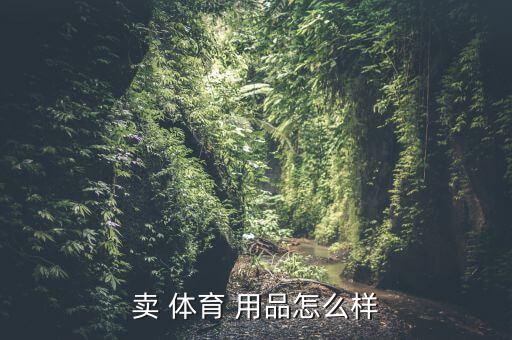 賣 體育 用品怎么樣