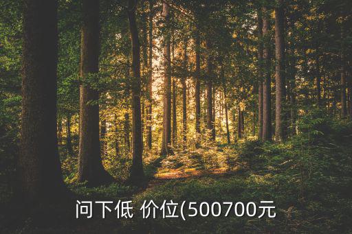 問(wèn)下低 價(jià)位(500700元