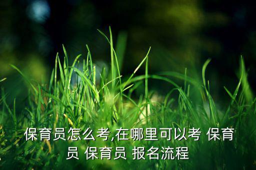 保育員證報(bào)名入口官網(wǎng),保育員證考什么?