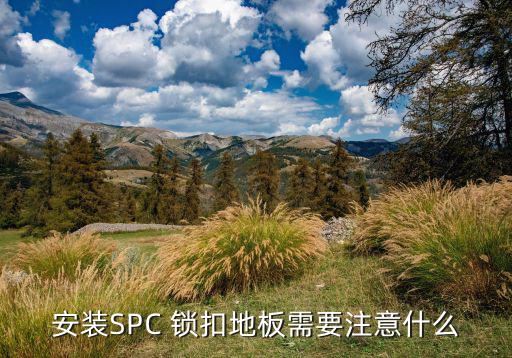 安裝SPC 鎖扣地板需要注意什么