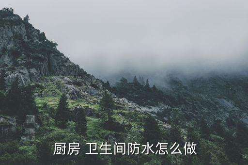  廚房 衛(wèi)生間防水怎么做