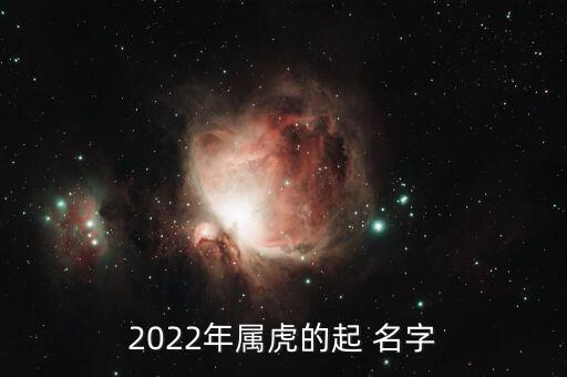 2022年屬虎的起 名字