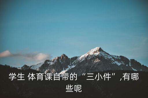 學(xué)生 體育課自帶的“三小件”,有哪些呢