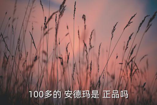 100多的 安德瑪是 正品嗎