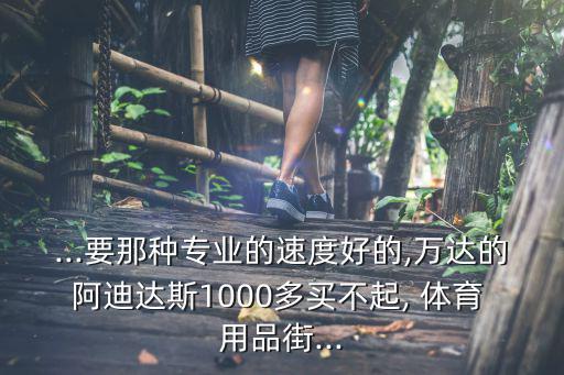 ...要那種專業(yè)的速度好的,萬達的阿迪達斯1000多買不起, 體育 用品街...