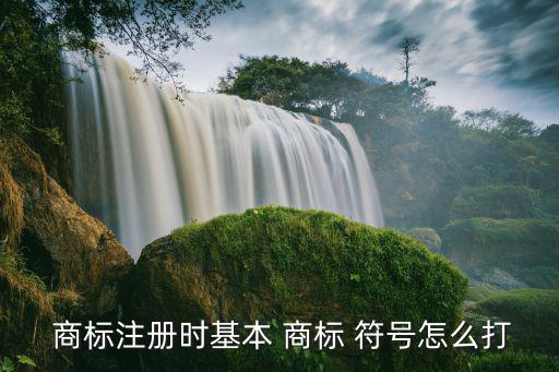  商標(biāo)注冊(cè)時(shí)基本 商標(biāo) 符號(hào)怎么打