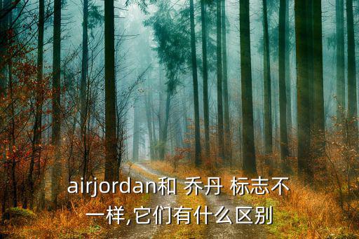 airjordan和 喬丹 標志不一樣,它們有什么區(qū)別