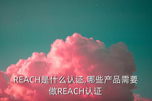 REACH是什么認(rèn)證,哪些產(chǎn)品需要做REACH認(rèn)證