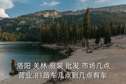  洛陽 關林 服裝 批發(fā) 市場幾點營業(yè),81路車幾點到幾點有車