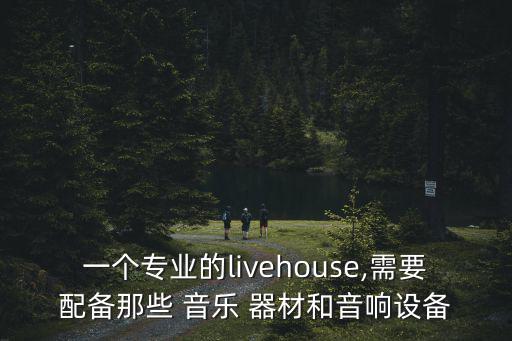 一個專業(yè)的livehouse,需要配備那些 音樂 器材和音響設(shè)備