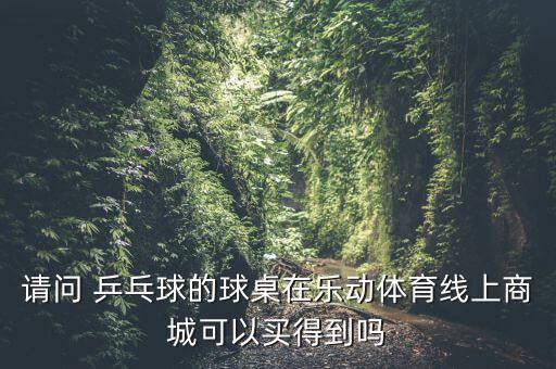 請(qǐng)問(wèn) 乒乓球的球桌在樂(lè)動(dòng)體育線(xiàn)上商城可以買(mǎi)得到嗎