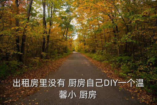 出租房里沒有 廚房自己DIY一個溫馨小 廚房