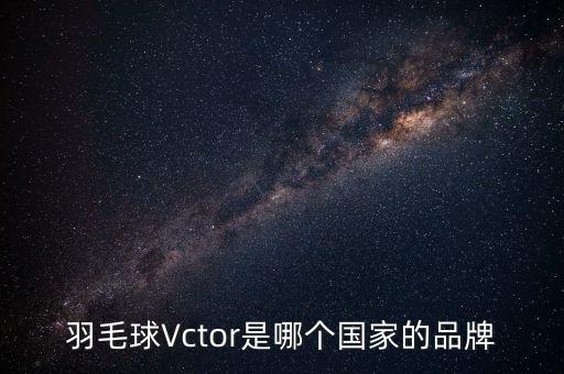 羽毛球Vctor是哪個國家的品牌