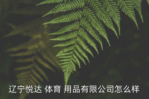 遼寧悅達 體育 用品有限公司怎么樣