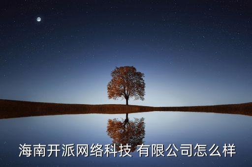  海南開派網(wǎng)絡科技 有限公司怎么樣