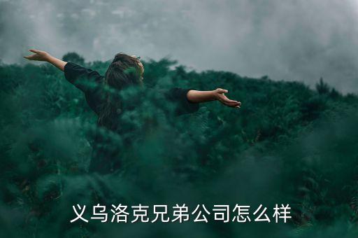  義烏洛克兄弟公司怎么樣