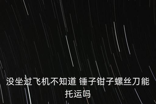 沒坐過飛機不知道 錘子鉗子螺絲刀能托運嗎