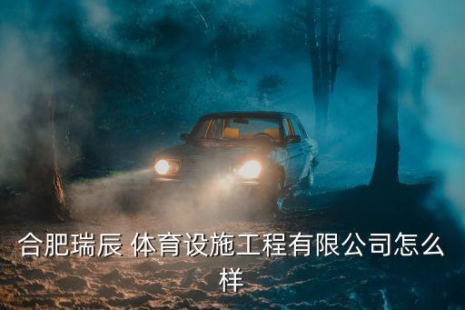 合肥瑞辰 體育設施工程有限公司怎么樣