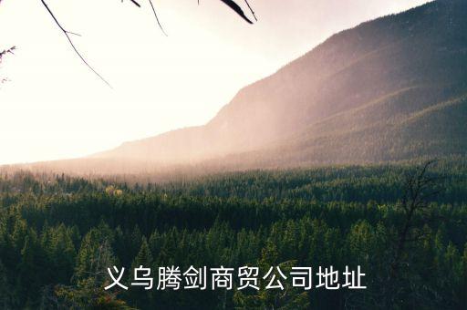  義烏騰劍商貿(mào)公司地址