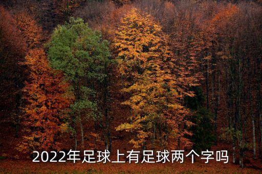 2022年足球上有足球兩個字嗎