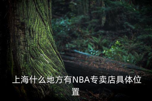  上海什么地方有NBA專賣店具體位置